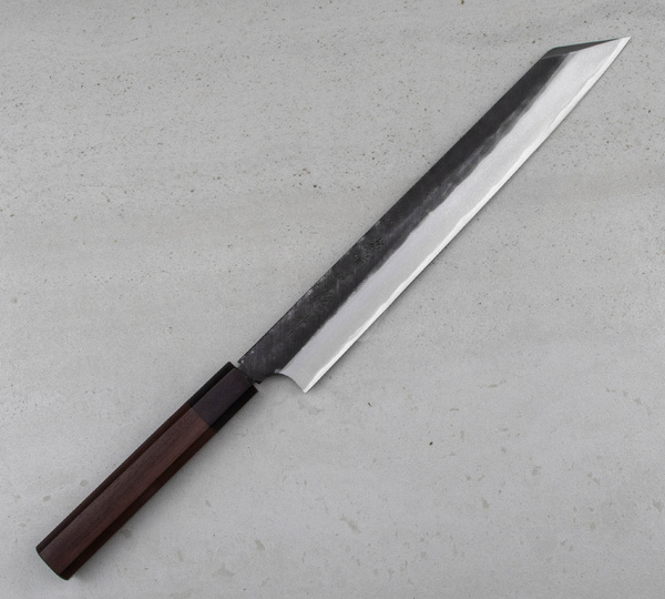 Hideo Kitaoka Shirogami Black Oktagon Nóż Kiritsuke 27 cm