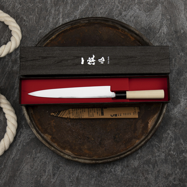 Ittetsu Forge Shirogami#2 Nóż Yanagiba 24 cm Leworęczny
