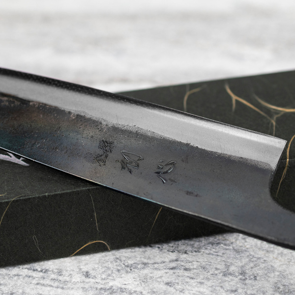 Hatsukokoro Kokugei Aogami#1/Iron Nóż Santoku 16,5 cm