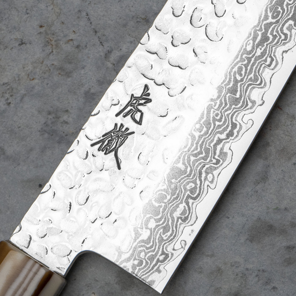 Kotetsu VG-10 Damascus Nóż Santoku 18 cm