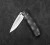 Nóż składany Mcusta Shinra Emotion Black Pakka Damascus VG-10 6,5 cm