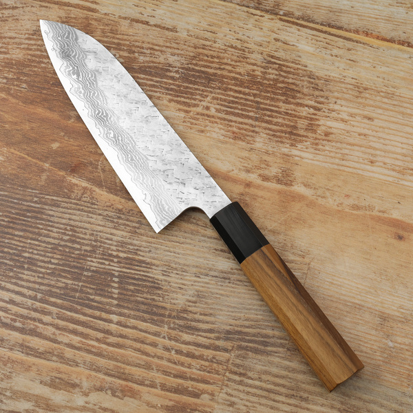 Nigara Hamono VG-10 Damascus Nóż Santoku 18 cm