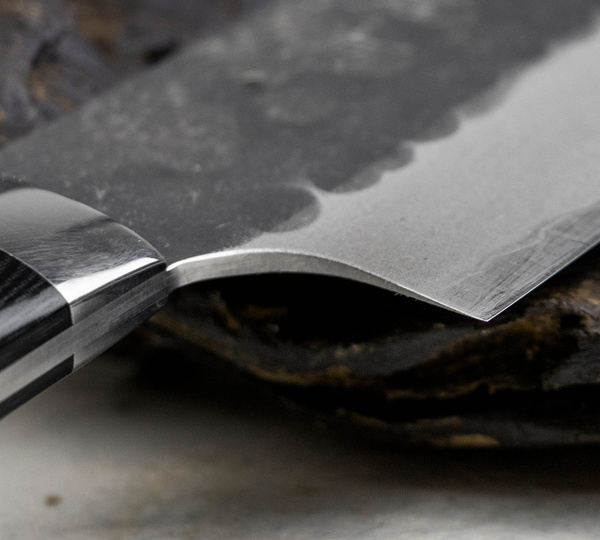 Takeshi Saji Super Aogami Ręcznie kuty Nóż Santoku 18 cm