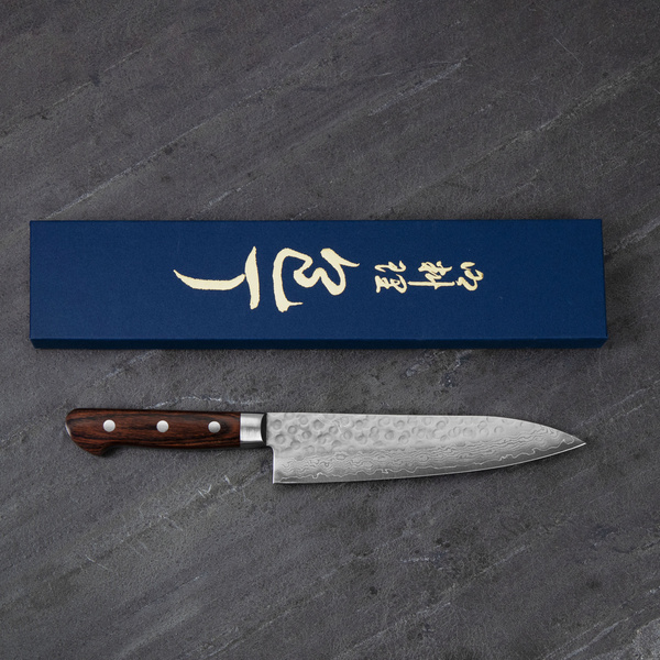 Tsunehisa VG-10 Damascus Brown Nóż Szefa kuchni 18 cm