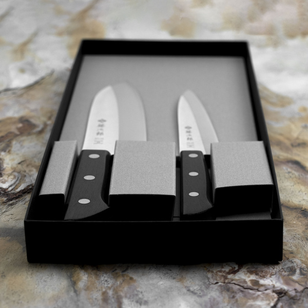 Tojiro Basic VG-10 Zestaw 2 noży uniwersalny 13,5 cm + Santoku 16,5 cm