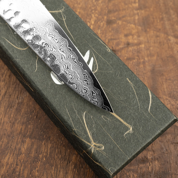 Hatsukokoro Hayabusa VG-10 Damascus Nóż uniwersalny 15 cm