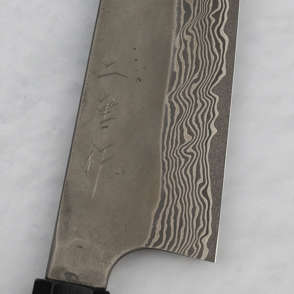 Nigara Hamono Silver#3 Etching Damascus Nóż Szefa kuchni 21 cm
