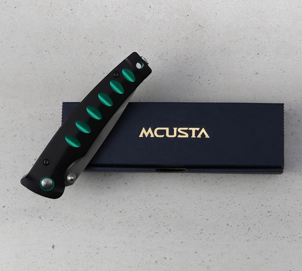 Nóż składany Mcusta Katana VG-10 Black/Green 8,5 cm