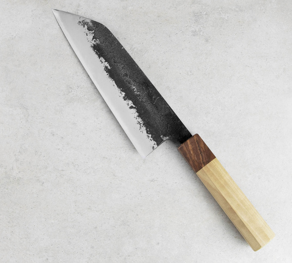Naoki Mazaki Shirogami#2 Nóż Santoku 18 cm