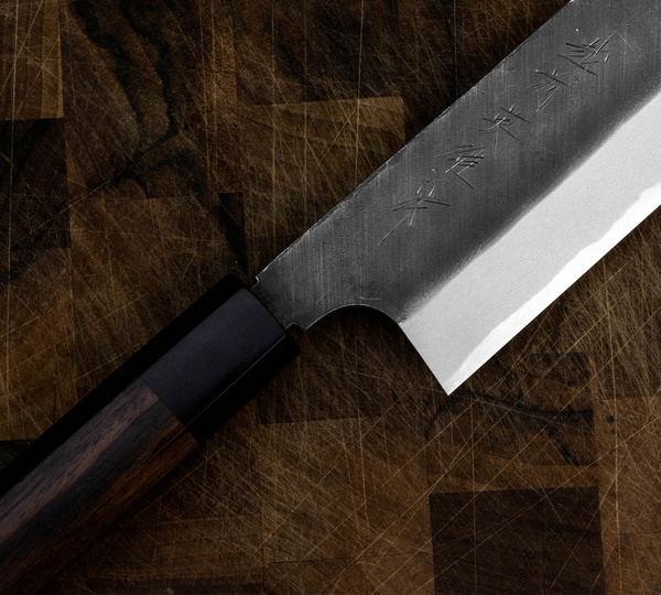 Hideo Kitaoka Shirogami Black Oktagon Nóż Kamagata Usuba 18 cm