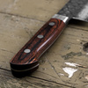 Tsunehisa VG-10 Damascus Brown Nóż Santoku 18 cm