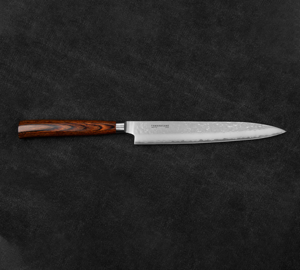 Tamahagane Tsubame Brown VG-5 Nóż Sujihiki 21 cm