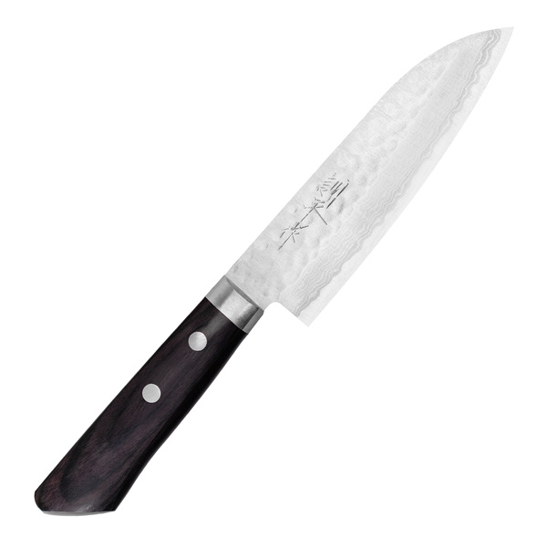 Kunio Masutani VG-10 Damascus Hammered Nóż Santoku 13 cm