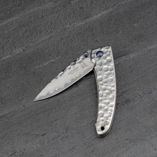 Nóż składany Mcusta Shinra Small Tsuchi Damascus VG-10 6,5 cm
