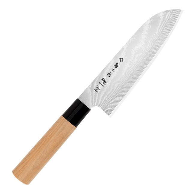 Tojiro Ouran VG-10 Damascus Nóż Santoku 16,5 cm