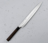 Hideo Kitaoka Shirogami#2 Satin Damascus Nóż Yanagiba 30 cm