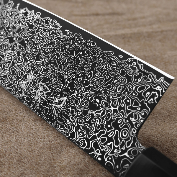 Hatsukokoro Saihyo Kurozome SG2 Nóż Santoku 18 cm