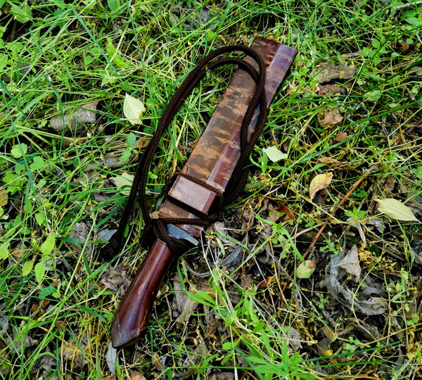 Takeshi Saji Keiryu Shirogami Nóż Outdoor 18 cm