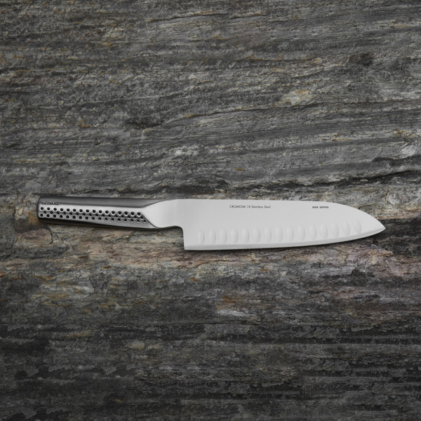 Global Ukon Nóż Santoku żłobiony 18,5 cm