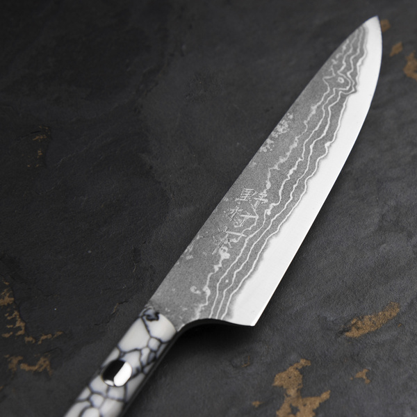 Ryo Nomura Shirogami#2 Damascus Petty White
