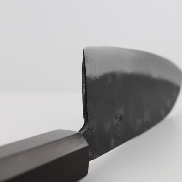 Hatsukokoro Kurogane Aogami#2/Iron Kurouchi Nóż Santoku 16,5 cm