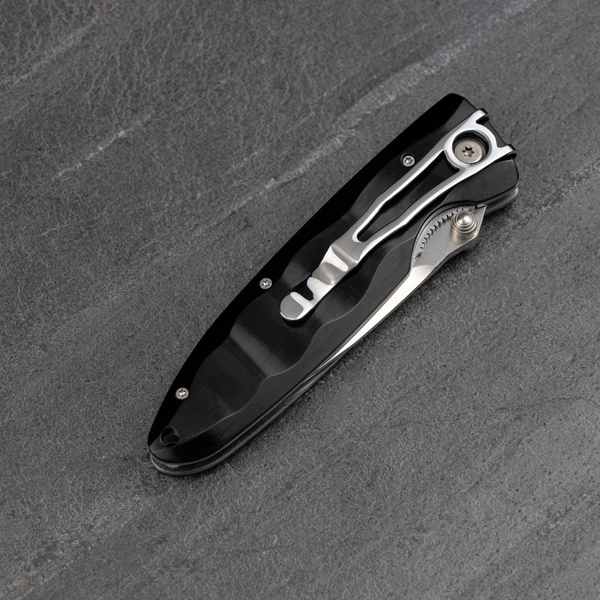 Nóż składany Mcusta Classic Wave Black Pakka VG-10 8 cm