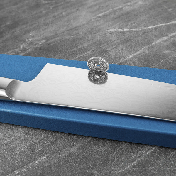 Sakai Takayuki Seigaiha Bohler N685 Damascus Nóż Szefa kuchni 24 cm