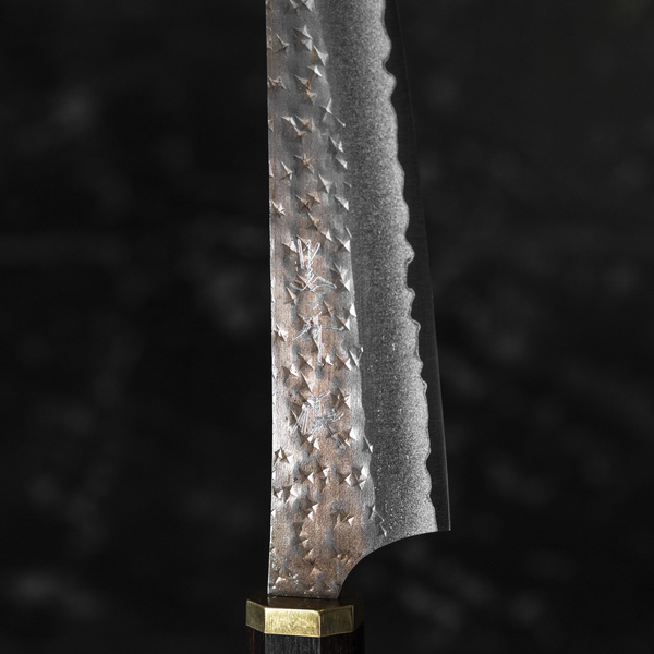 Yu Kurosaki Kokusen Brass Aogami Super/SS Nóż uniwersalny 15 cm