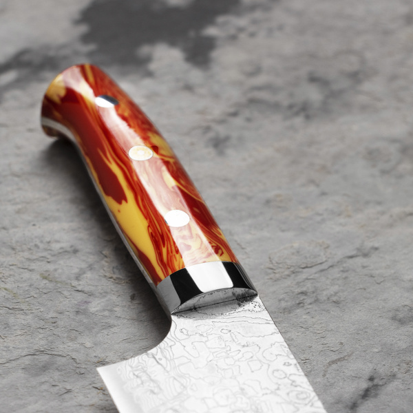 Takeshi Saji Red Turquoise  R2 Nóż Santoku 18 cm LIMITED