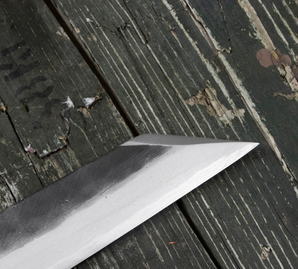 Hideo Kitaoka Shirogami Black Oktagon Nóż Kiritsuke 24 cm
