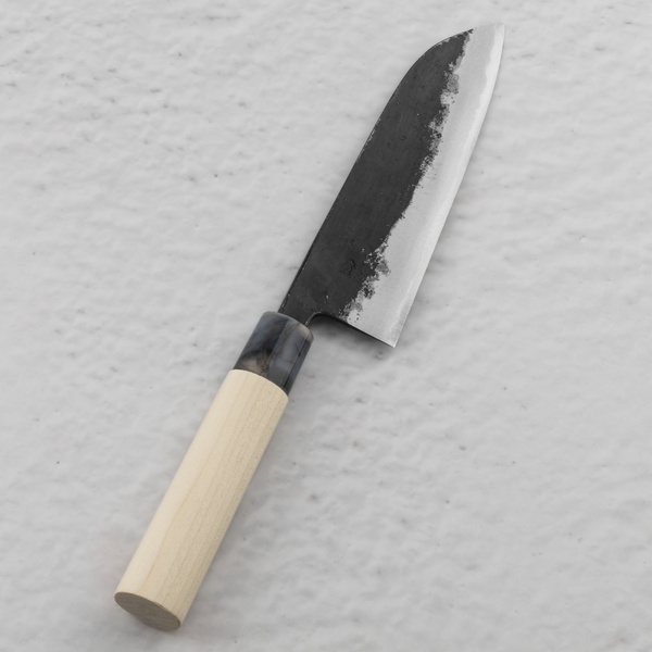 Oul Aogami#1 Buho Kuro Nóż Santoku 16,5 cm