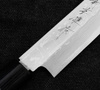 Hideo Kitaoka Shirogami Satin Damascus Nóż Yanagiba 21 cm