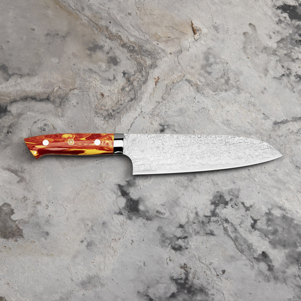 Takeshi Saji Red Turquoise  R2 Nóż Santoku 18 cm LIMITED