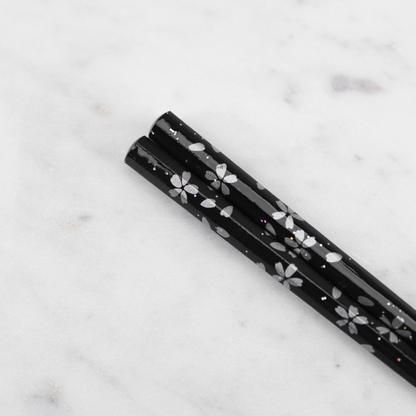 Japońskie Pałeczki do sushi Kawai - Sakuragumi Black