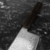 Hatsukokoro Hikari Kurozame SLD Damascus Nóż Nakiri 16 cm