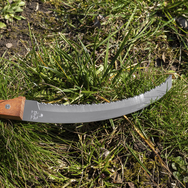 Kikusui 420J2 Dwustronny Ząbkowany Nóż ogrodowy 18 cm