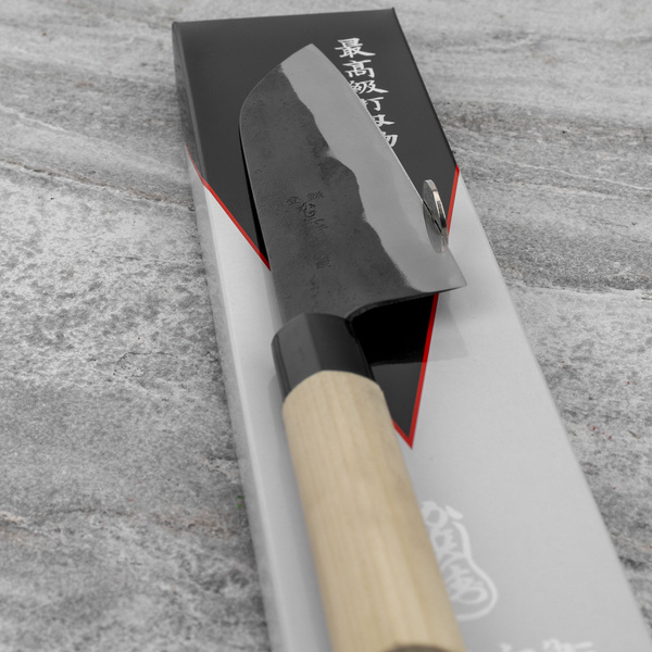 Kajibe Shirogami#2/Iron Nóż Santoku 16,5 cm