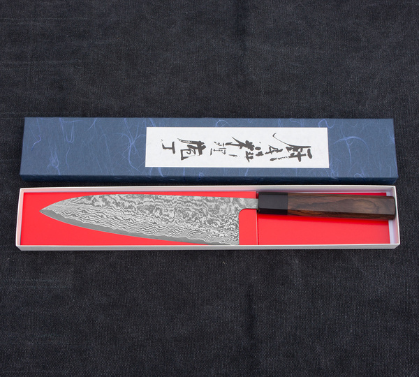 Shiro Kamo SG2 Damascus Nóż Szefa kuchni 21 cm