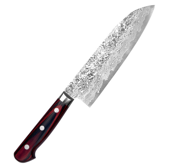 Yoshimi Kato Nickel Polished VG-10 Nóż Santoku 17,5 cm
