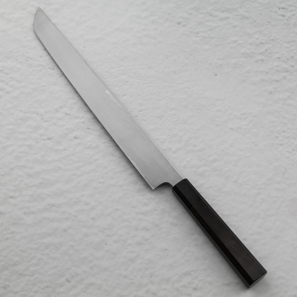 Hatsukokoro Shirasagi Shirogami#2 Nóż Sakimaru Yanagiba 30 cm