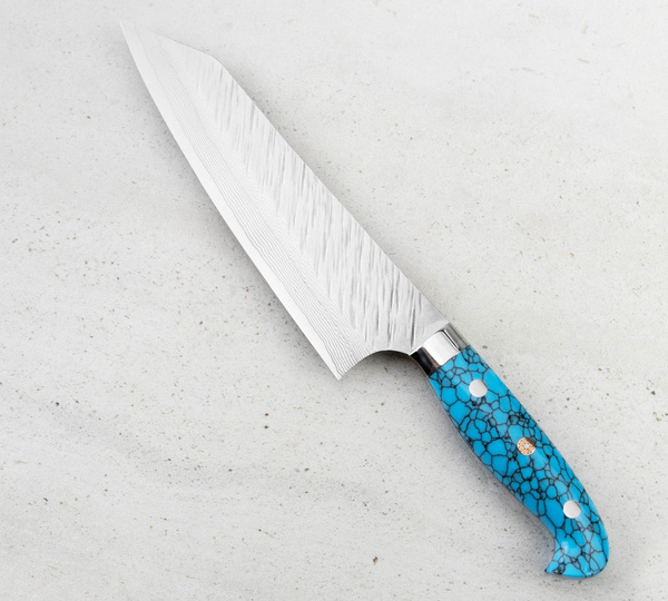 Yu Kurosaki Fujin Turquoise SRS-13 Nóż Santoku 16,5 cm