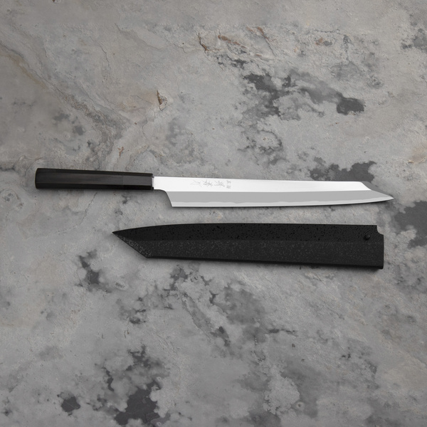 Sakai Takayuki Hien Aogami#2 Nóż Kengata Yanagiba 27 cm