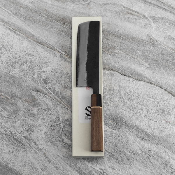 Matsubara Shirogami#1/Iron Nóż Nakiri 16 cm