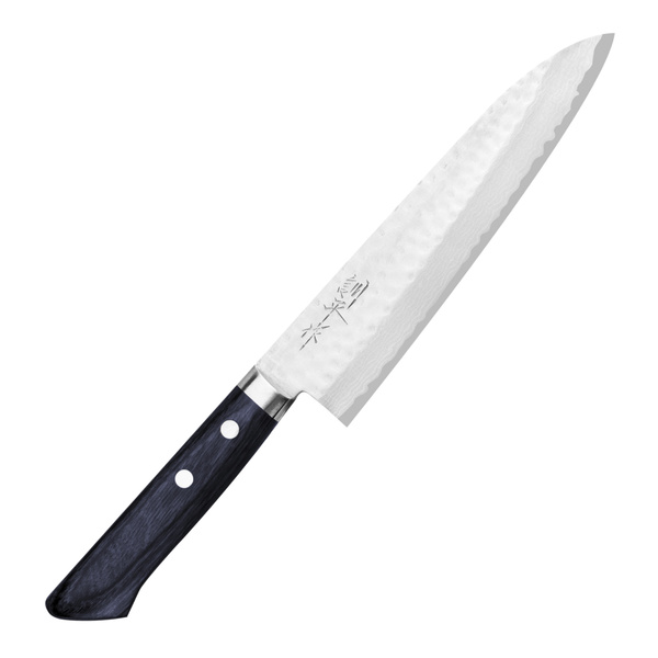 Kunio Masutani VG-10 Hammered Blue Damascus Nóż Szefa kuchni 18 cm
