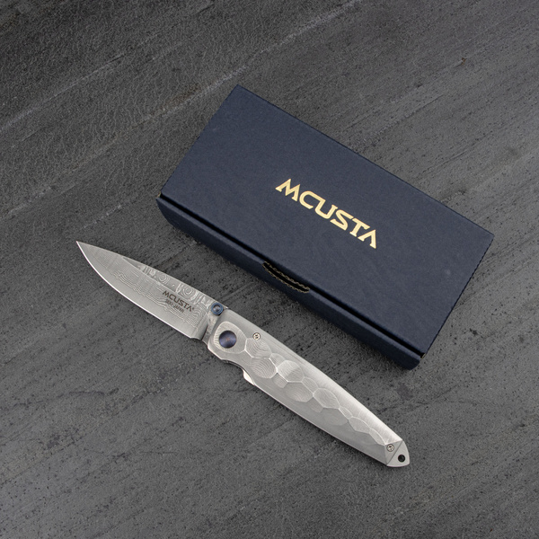 Nóż składany Mcusta Shinra Tsuchi Damascus VG-10 6,5 cm