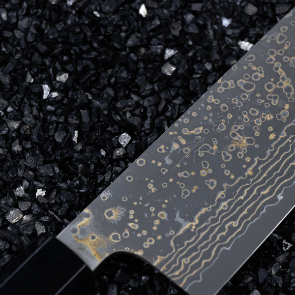 Takeshi Saji RW Gold VG-10 Nóż Santoku 18 cm