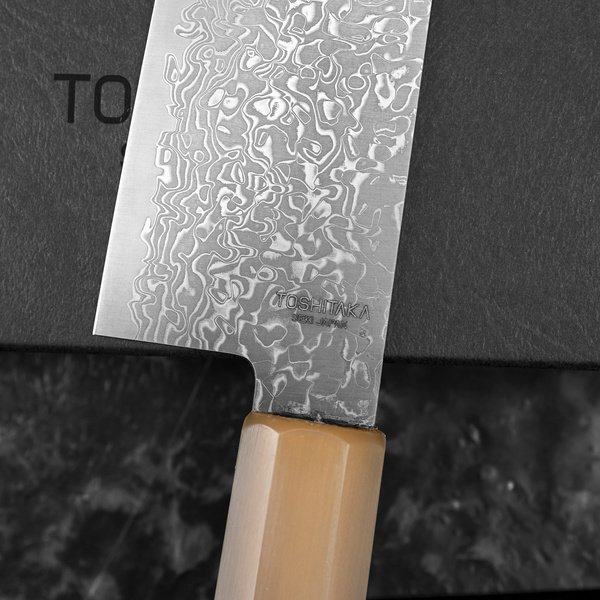 Toshitaka SG2 Black Damascus Nóż Kiritsuke Gyuto 21 cm