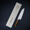 Takeshi Saji Sami IW Aogami#2 Color Nóż Santoku 18 cm