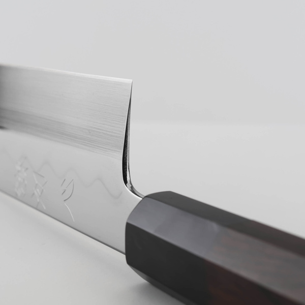 Satoshi Nakagawa Shirogami#3 Honyaki Mirror Nóż Szefa kuchni 24 cm