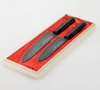 Satake Tsuhime Black Zestaw w drewnianym pudełku Nóż Szefa + Santoku
